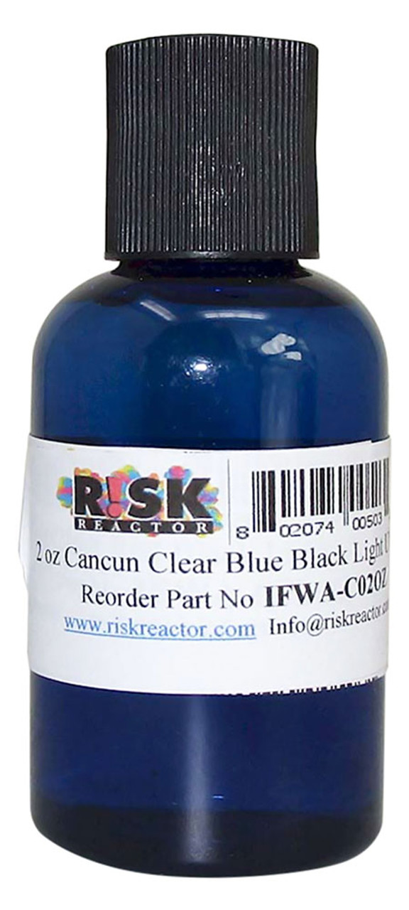 IFWA-C01OZ One Ounce Cancun Clear Blue UV Hand Stamp Ink