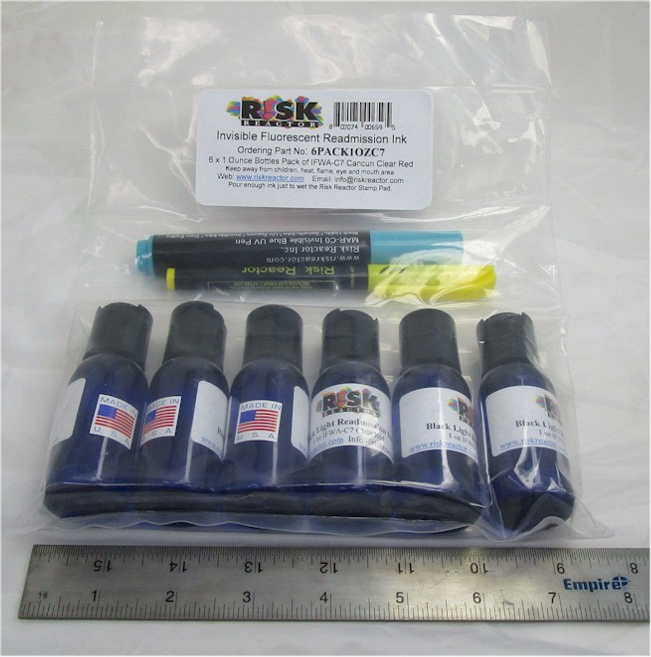 PAD3F10 comes with ten Bulk PAD3F Size UV Invisible Stamp Pads