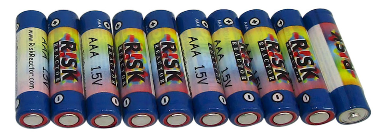 BATAAA-10PK Pack of 10 AAA batteries UV Black Lights