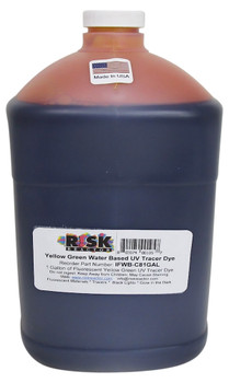 Gallon of green EPA approved fluorescent dyes called IFWB-C81GAL Gallon of green EPA approved fluorescent dyes called IFWB-C81GAL