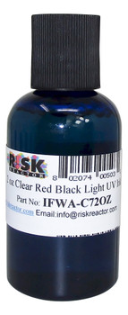 IFWA-C72OZ two ounces of Black Light Invisible Fluorescent Red UV Inks IFWA-C72OZ two ounces of Black Light Invisible Fluorescent Red UV Inks