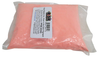 Phosphorescent red that looks red in regular light, and glows in the dark all night