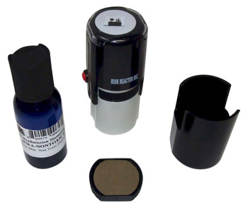 Black light invisible SDESERT1RD Desert Round Self Inking Stamper Black light invisible SDESERT1RD Desert Round Self Inking Stamper