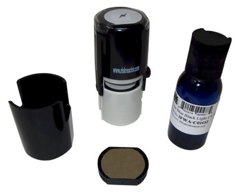 Lightning Bolt Self Inking Invisible Stamper SBOLT1RD 