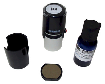 This is the image that the black light stamp SBEGINLEFTARROW1RD will make when used properly