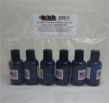 6PACK2OZC7 6 pack IFWA-C7 Invisible Fluoresent Red 2 oz Bottles 6PACK2OZC7 6 pack IFWA-C7 Invisible Fluoresent Red 2 oz Bottles