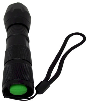 Close up of the UV lens adjustable scale and the tail cap of the ZOOMTAC-395 Close up of the UV lens adjustable scale and the tail cap of the ZOOMTAC-395