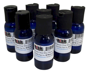 8PACK1OZC0 Eight Pack of 1 oz IFWA-C0 Cancun Clear Blue UV Stamping Inks 8PACK1OZC0 Eight Pack of 1 oz IFWA-C0 Cancun Clear Blue UV Stamping Inks