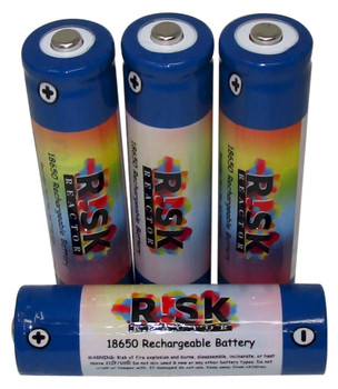 BAT18650X4 Set of Four Rechargeable 18650 Black Light Batteries BAT18650X4 Set of Four Rechargeable 18650 Black Light Batteries