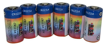 Six Pack CR123A batteries for black light portable flash lights BATCR123-6PK Six Pack CR123A batteries for black light portable flash lights BATCR123-6PK
