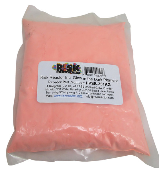 PPSB-351KG Kilogram of Fire Red Glow Craft Additive Pigment 