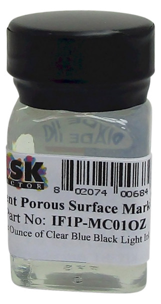 IF1P-MC01OZ One Ounce of Clear UV Blue Invisible Black light Ink 