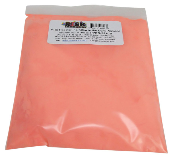 PPSB-351LB Pound Fire Red Glow in the Dark Phosphorescent Pigments