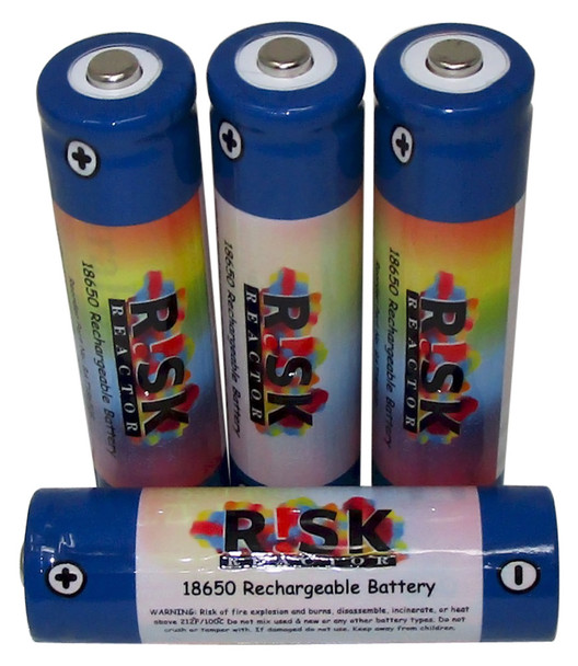 BAT18650X4 Set of Four Rechargeable 18650 Black Light Batteries