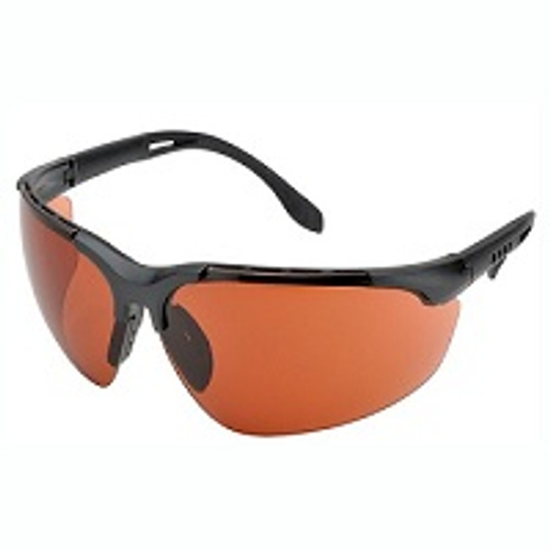 UVGLASS-OOBOX3 is box of three protective black light glasses with orange lens