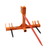 Quick-Hitch & iMatch Bale Spear Pinnacle Series Orange Overhead View