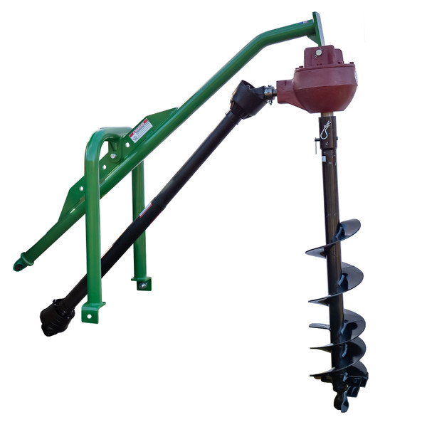 Pinnacle Series 3 Point Post-Hole Digger, Side View with PTO