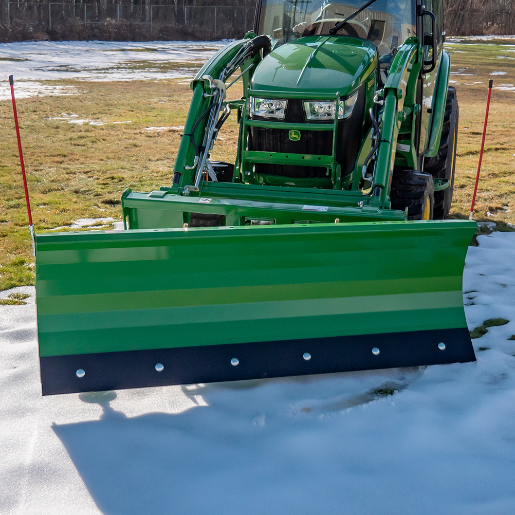 Manual Snow Plow for John Deere, Front View Cutting Angle