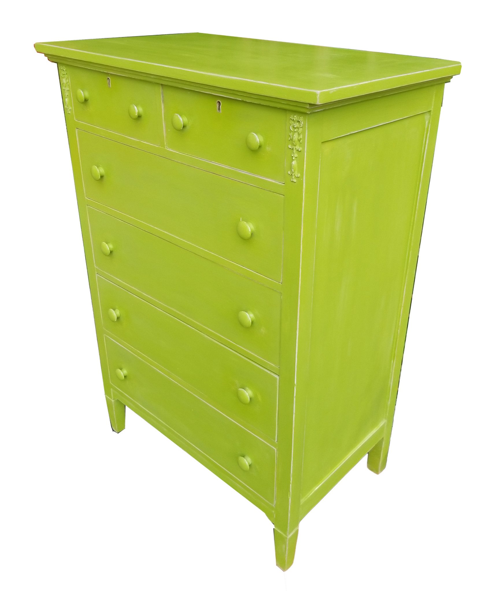 Antique Dresser In Vibrant Apple Green Sonoma Nesting Company