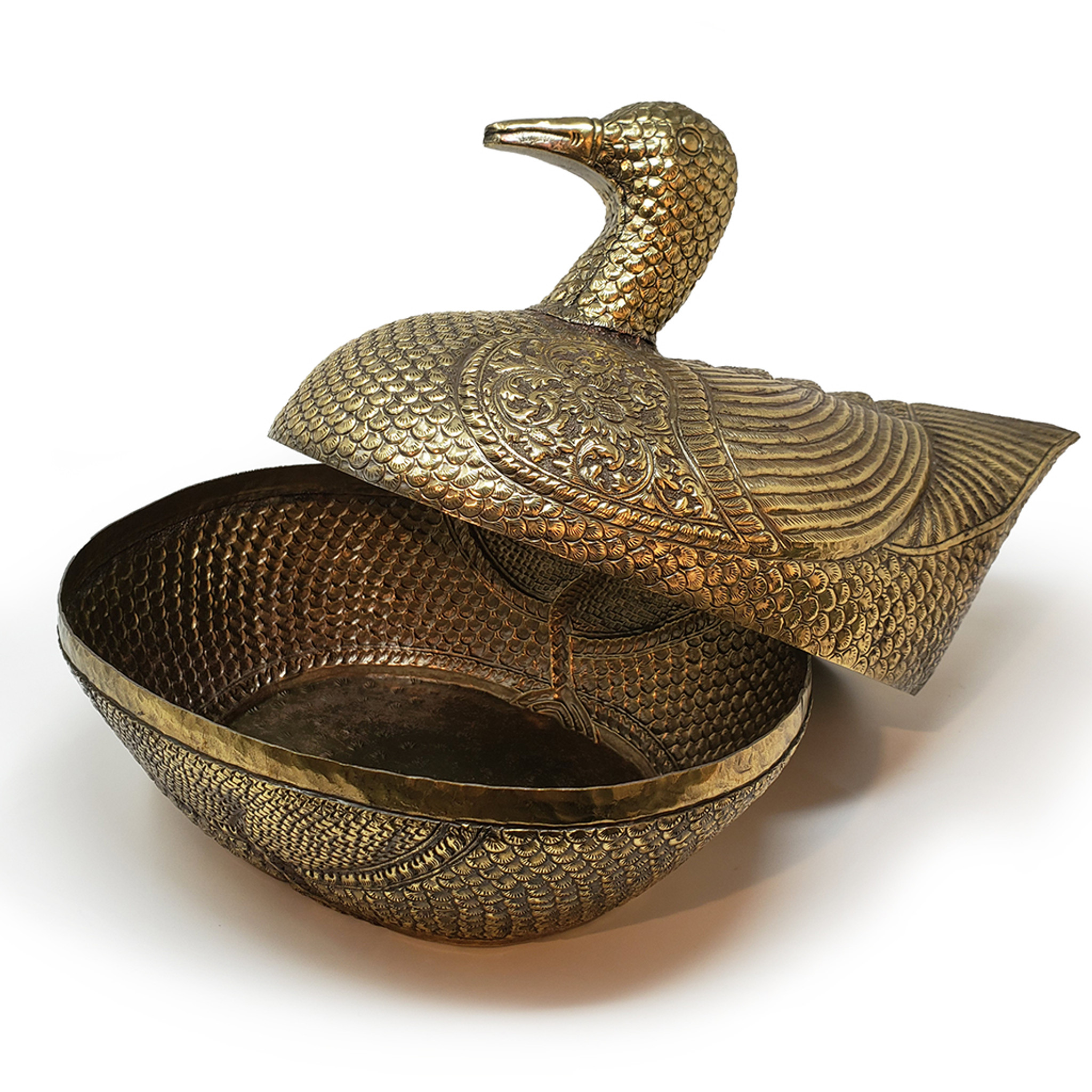 Brass Duck Box with Lid