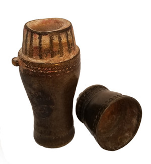 Antique Bronze Lime Container - Cambodia