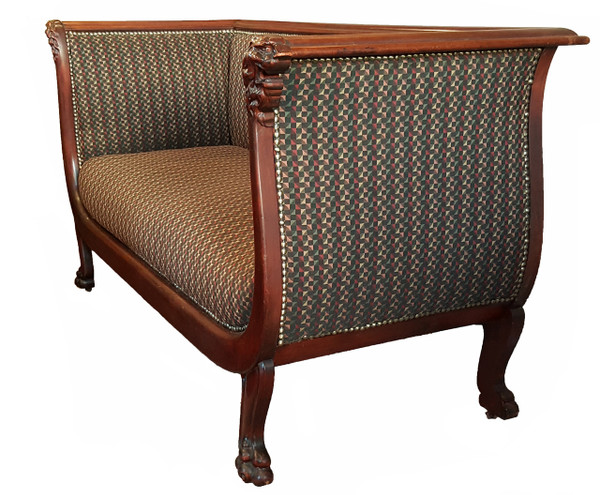 Antique Sofa with Modern Upholstery