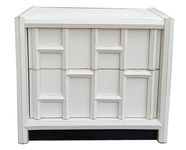 Pair of Mid Century Geometric Night Stands