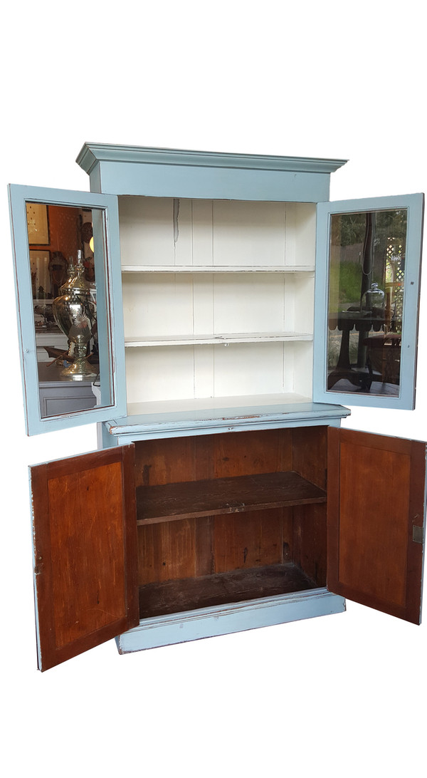 Antique Hutch in Pale Blue