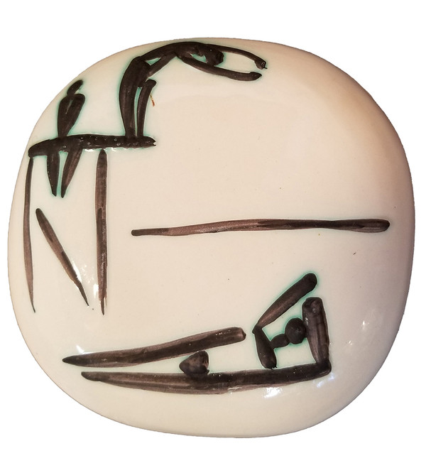 Ceramic Plate by Picasso -"Divers"