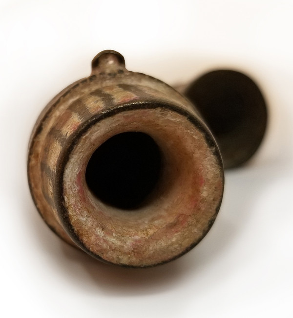 Antique Bronze Lime Container - Cambodia