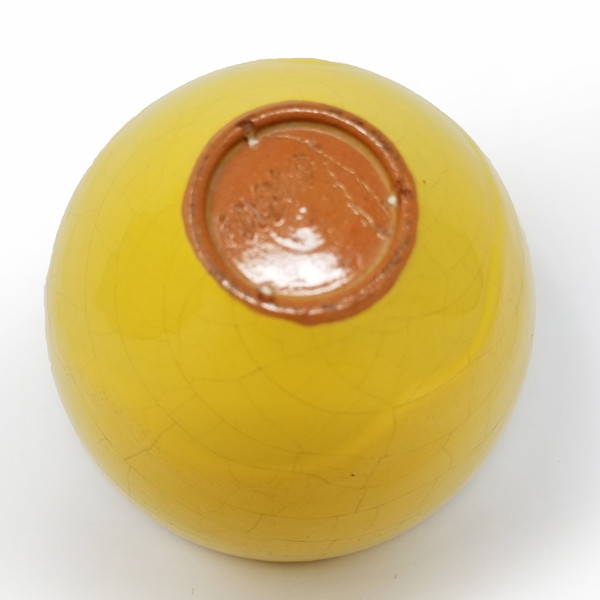 James Lovera Yellow Bowl with Signature