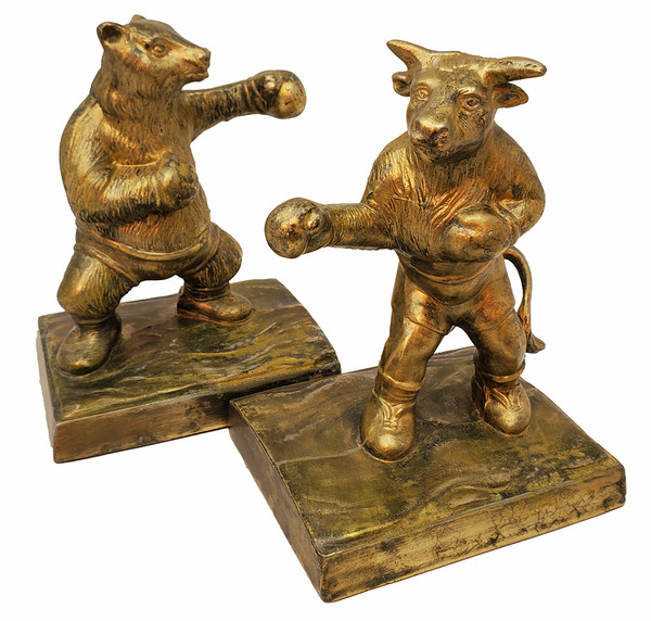 Bull and Bear Bookends