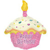 CUPCAKE PINK 22 INCH FOIL BALLOON