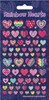 RAINBOW HEARTS SPARKLE STICKERS