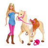 BARBIE AND HORSE SET