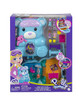 POLLY POCKET COMPACT SLEEPOVER TEDDY BEAR PLAYSET