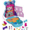 POLLY POCKET COMPACT SLEEPOVER TEDDY BEAR PLAYSET