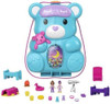 POLLY POCKET COMPACT SLEEPOVER TEDDY BEAR PLAYSET