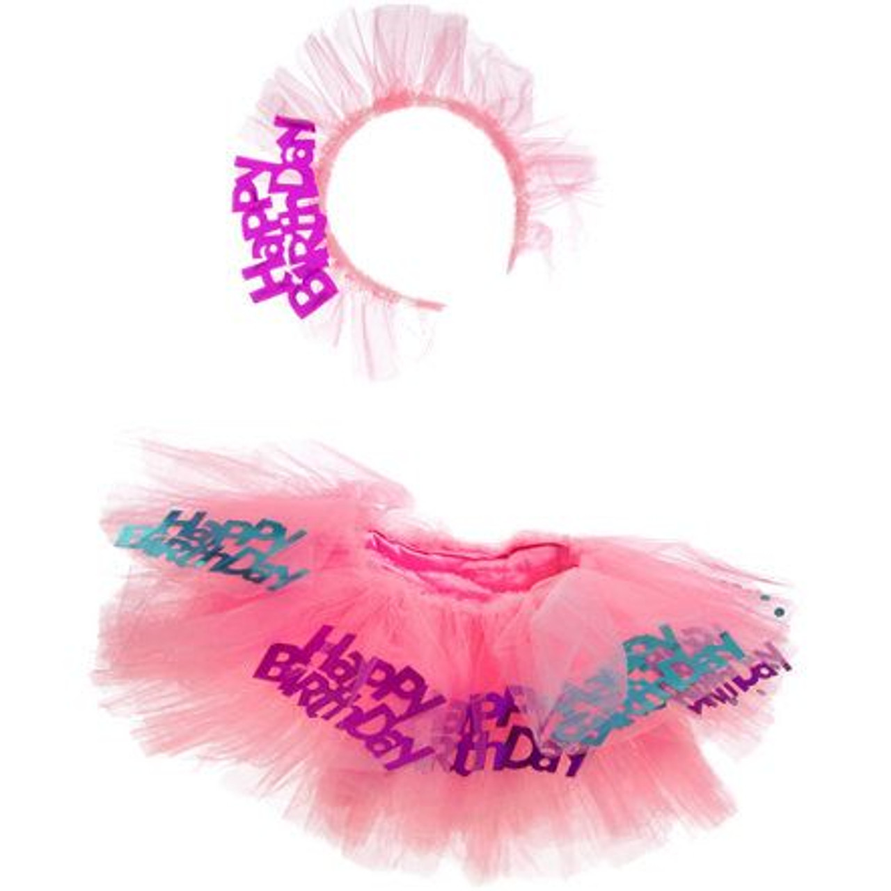 PINK TUTU WITH FLOATING HAPPY