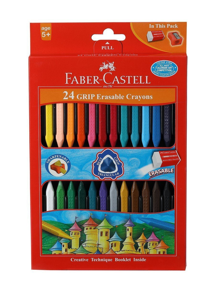 GRIP ERASABLE CRAYONS 24