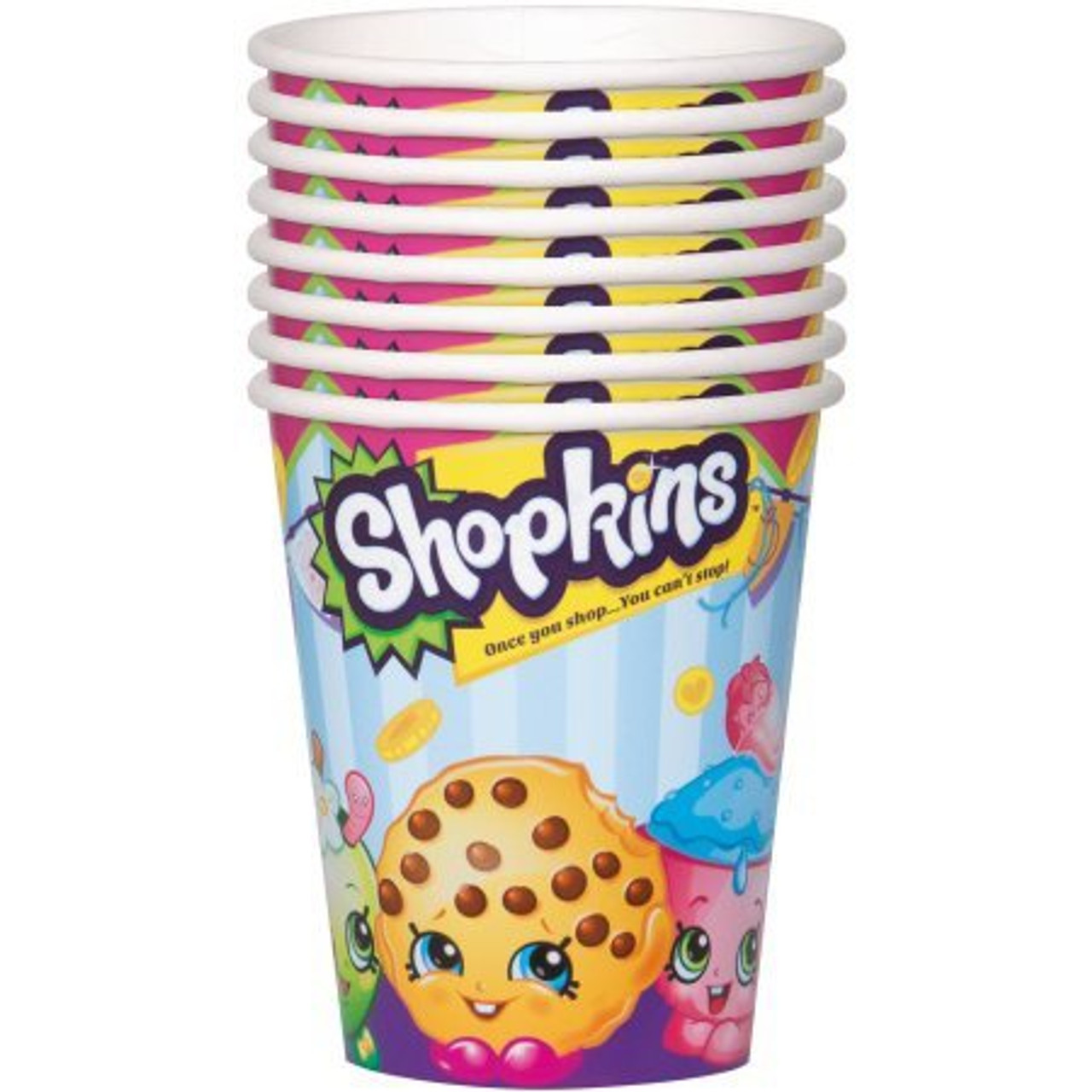 SHOPKINS 9 OZ PAPER CUPS 8PC