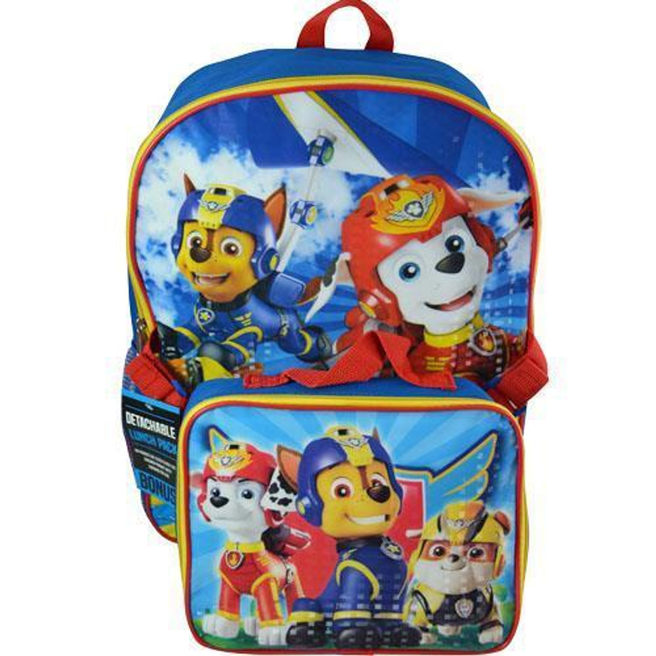 PAW PATROL BACKPACK WITH LUNCH KIT 16''