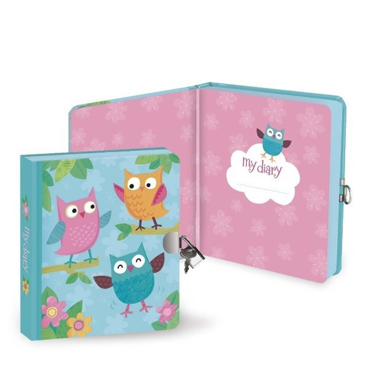 THREE OWLS LOCK & KEY DIARY