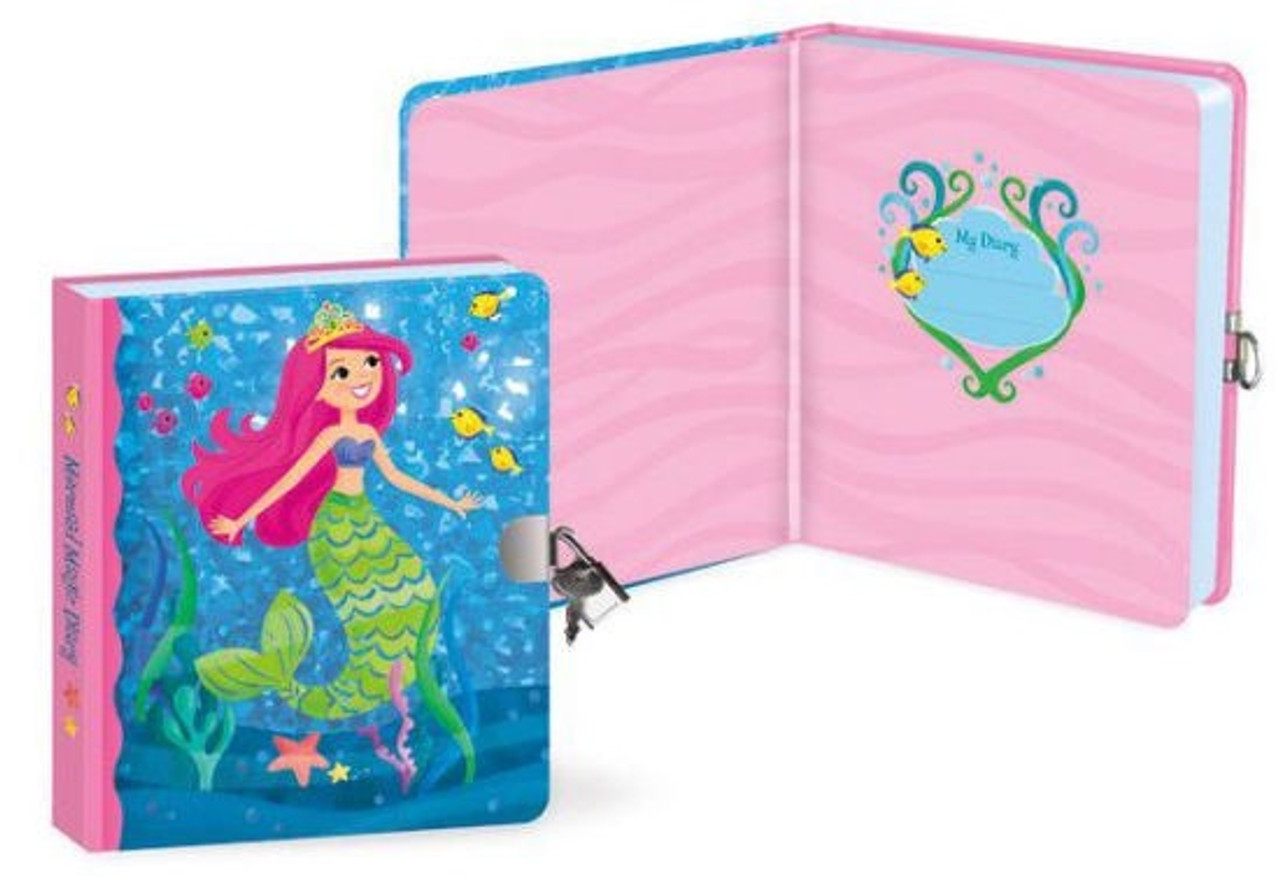 MERMAID FOIL LOCK & KEY DIARY