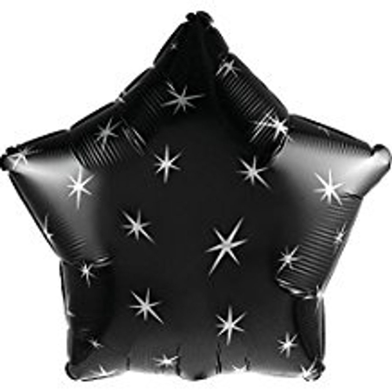 SPARKLE STAR BLACK 17 INCH FOIL BALLOON