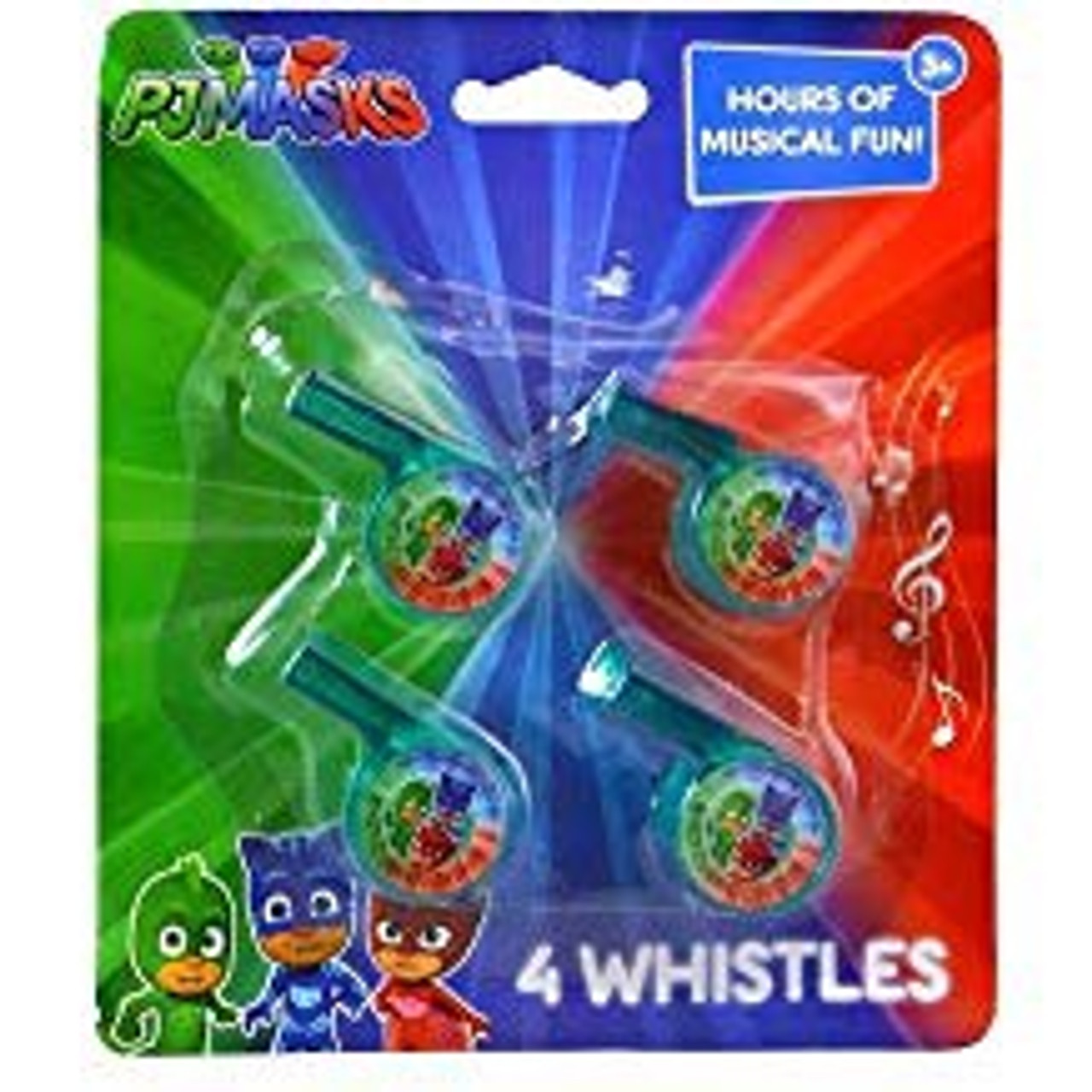 PJ MASKS 4 MINI WHISTLES