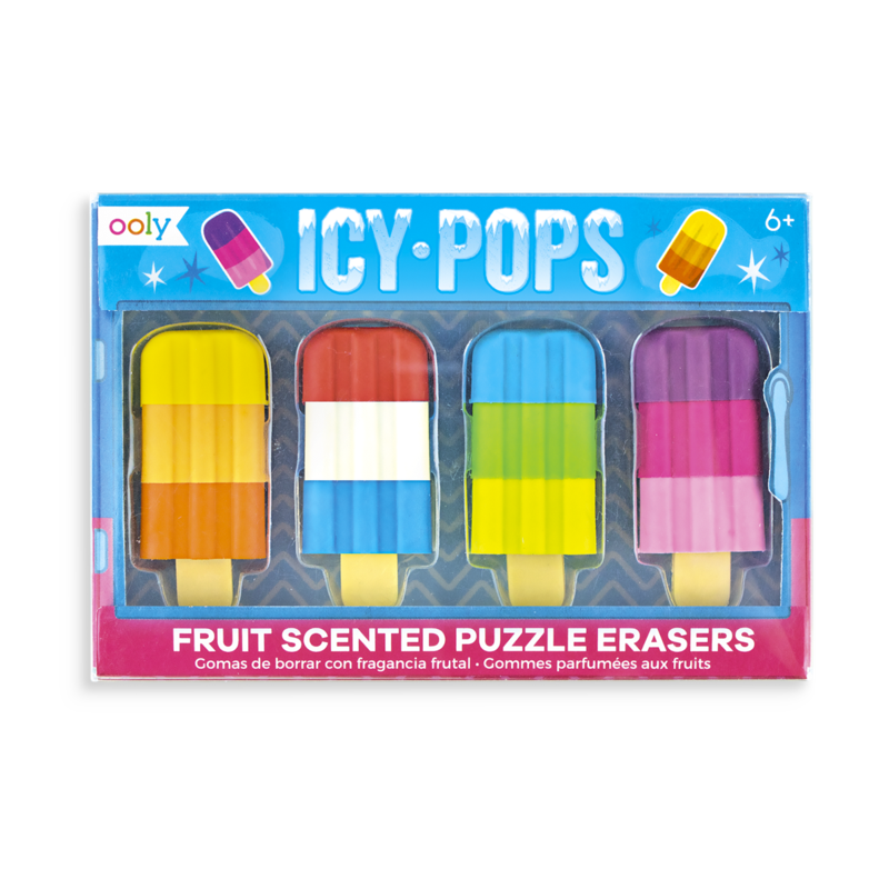 ICY POPS SCENTED PUZZLE ERASERS