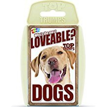 TOP TRUMPS WHO'S THE MOST LOVEABLE? DOGS