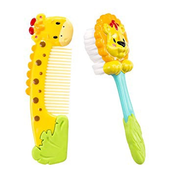 SASSY SOFT GRIP COMB & BRUSH