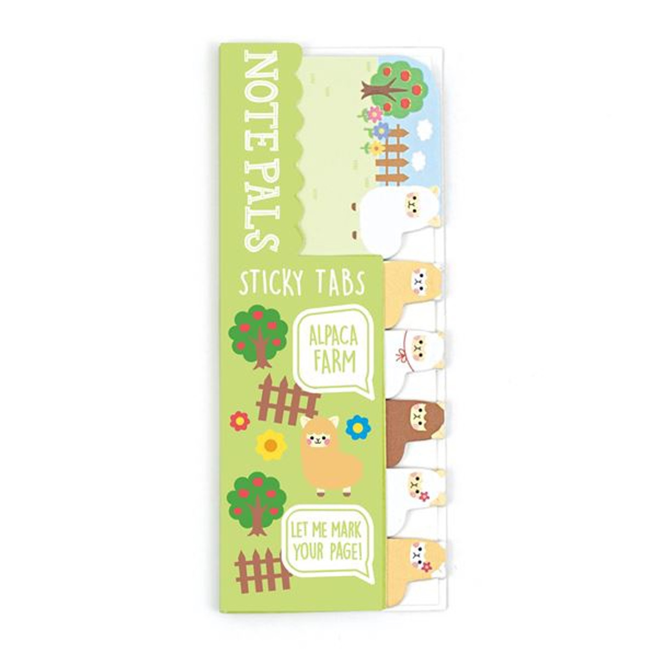 NOTE PALS STICKY NOTE TABS ALPACA FARM